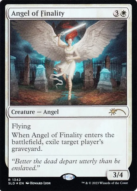 Ange de la fatalité, carte Magic SLD 1342 — extension Secret Lair Drop