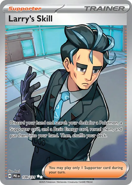 Larry's Skill, Pokémon card PRE 139 — Prismatic Evolutions set
