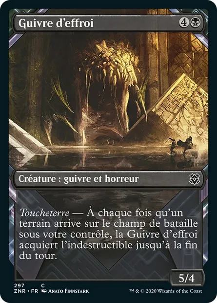Guivre d'effroi, carte Magic ZNR 297 — extension Renaissance de Zendikar