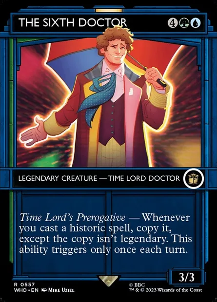 The Sixth Doctor, Magic card WHO 557 — Doctor Who set