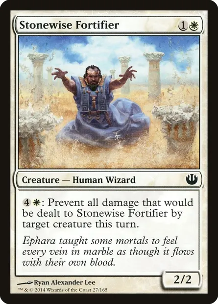 Stonewise Fortifier, Magic card JOU 27 — Journey into Nyx set
