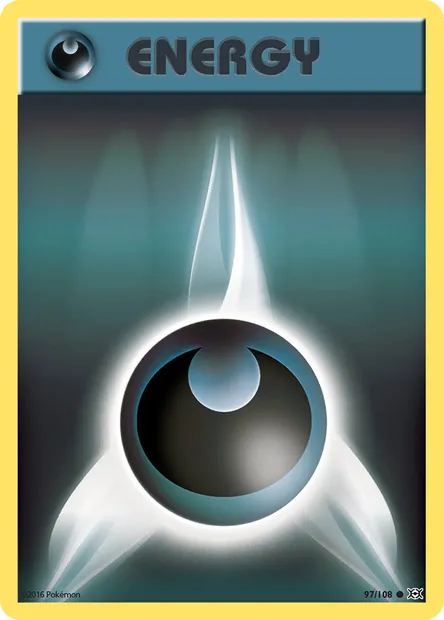 Darkness Energy, Pokémon card EVO 97 — Evolutions set