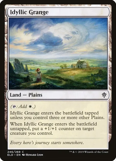 Idyllic Grange, Magic card ELD 246 — Throne of Eldraine set