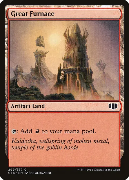 Great Furnace, Magic card C14 299 — Commander 2014 set