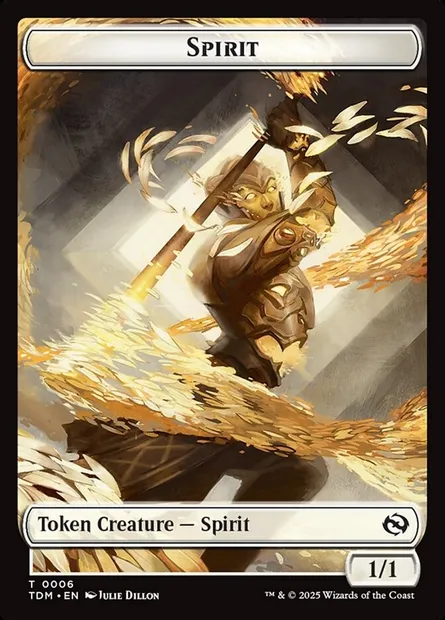 Spirit, carte Magic TTDM 6 — extension Tarkir: Dragonstorm Tokens