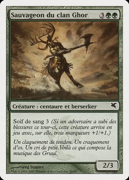 Ghor-Clan Savage, Magic card PSAL I29 — Salvat 2005 set