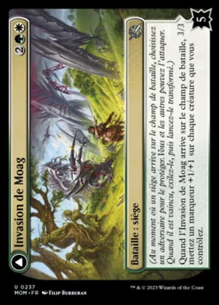 Invasion de Moag // Dryades porteuses de floraison, carte Magic MOM 237 — extension L'invasion des machines