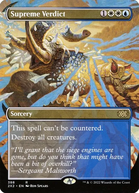 Supreme Verdict, Magic card 2X2 388 — Double Masters 2022 set