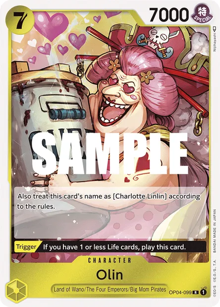 Olin, carte One Piece OP04-099 — extension KINGDOMS OF INTRIGUE