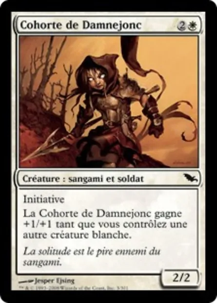 Cohorte de Damnejonc, carte Magic SHM 3 — extension Sombrelande