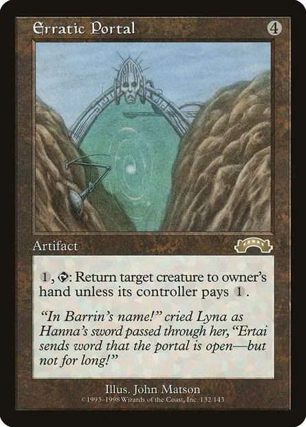 Erratic Portal, Magic card EXO 132 — Exodus set