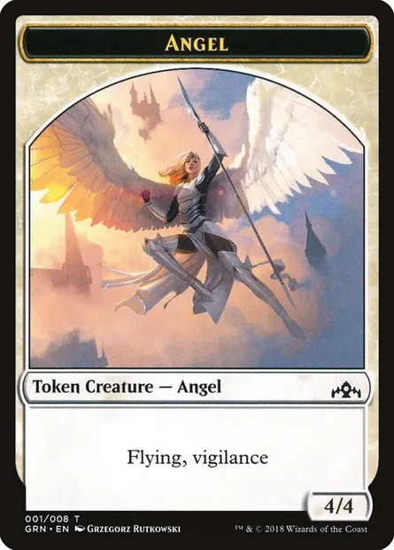 Angel, Magic card TGRN 1 — Guilds of Ravnica Tokens set