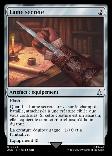Lame secrète, carte Magic ACR 73 — extension Assassin's Creed