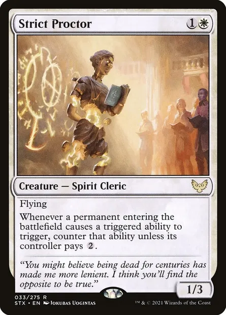 Strict Proctor, Magic card STX 33 — Strixhaven: School of Mages set