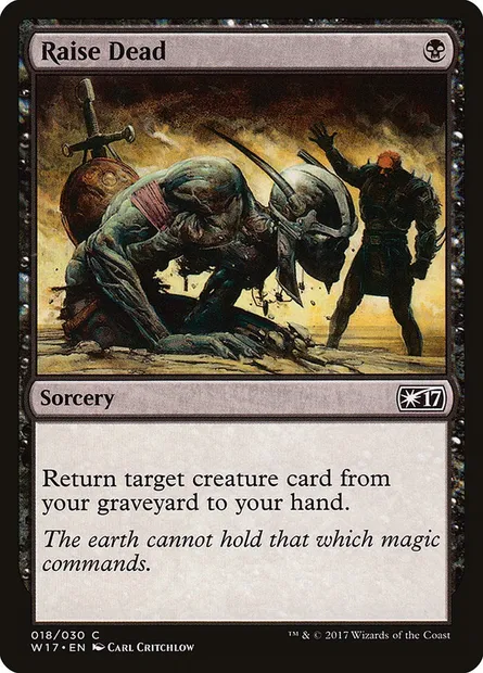 Raise Dead, Magic card W17 18 — Welcome Deck 2017 set