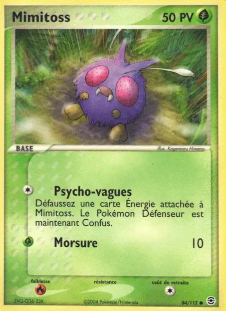 Mimitoss, carte Pokémon RG 84 — extension EX Rouge Feu & Vert Feuille