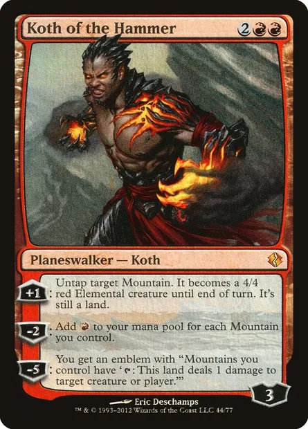 Koth of the Hammer, Magic card DDI 44 — Duel Decks: Venser vs. Koth set