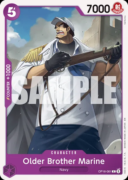 Older Brother Marine, One Piece card OP16-061 — THE TIME OF BATTLE set