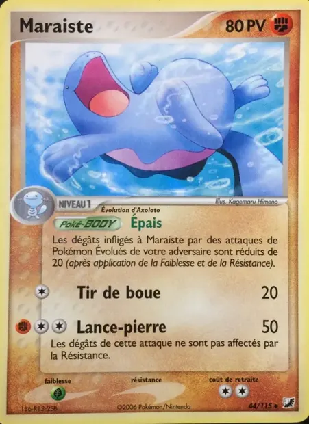 Maraiste, carte Pokémon UF 44 — extension EX Forces Cachées
