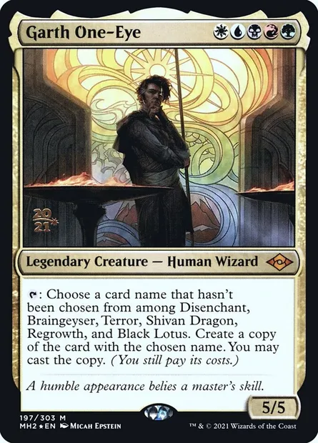 Garth One-Eye, Magic card PMH2 197s — Modern Horizons 2 Promos set