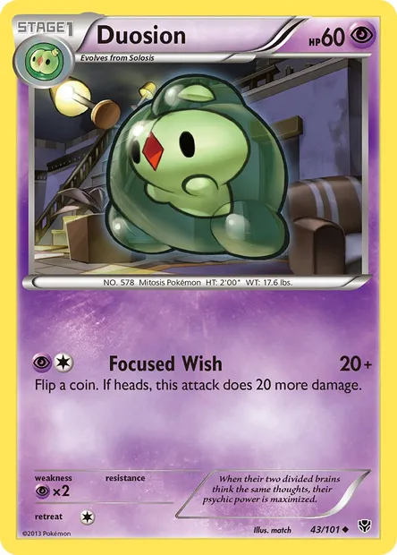 Duosion, Pokémon card PLB 43 — Plasma Blast set