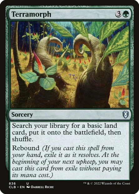 Terramorph, Magic card CLB 836 — Commander Legends: Battle for Baldur's Gate set