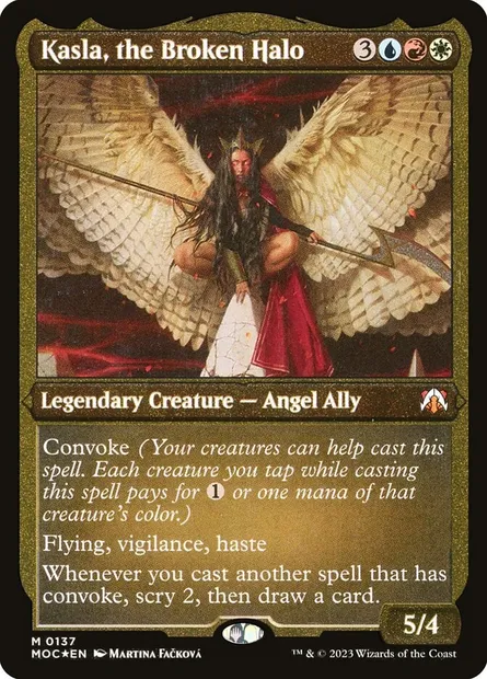 Kasla, the Broken Halo, Magic card MOC 137 — March of the Machine Commander set