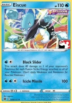 Eiscue, Pokémon card PPS 044-2 — Play! Pokémon Prize Pack Series set