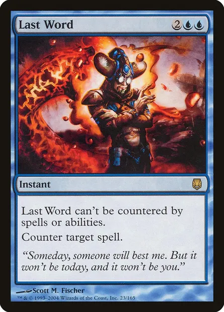 Last Word, Magic card DST 23 — Darksteel set