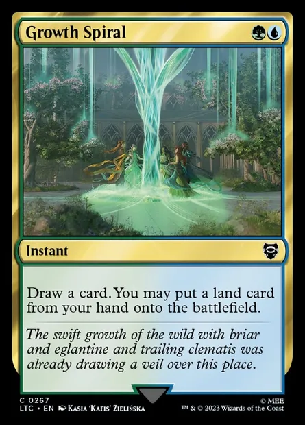 Growth Spiral, Magic card LTC 267 — Tales of Middle-earth Commander set