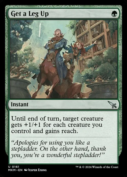 Get a Leg Up, Magic card MKM 161 — Murders at Karlov Manor set
