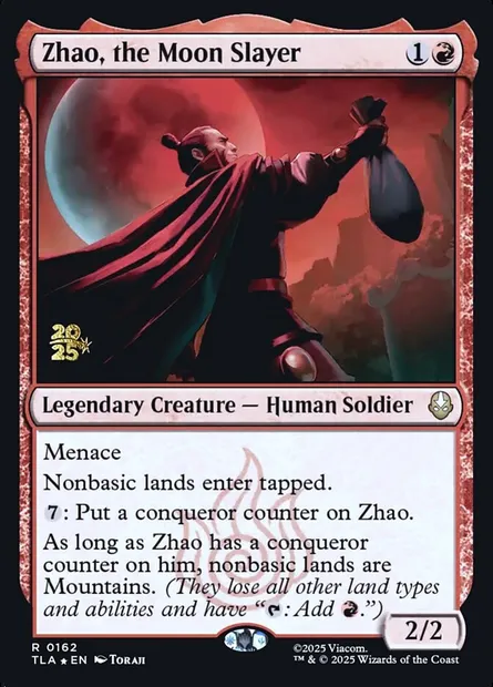 Zhao, the Moon Slayer, Magic card PTLA 162s — Avatar: The Last Airbender Promos set