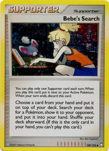 Bebe's Search, Pokémon card TDX 109 — Theme Deck & Blisters Exclusives set