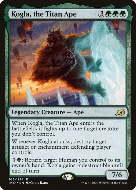 Kogla, the Titan Ape, Magic card IKO 162 — Ikoria: Lair of Behemoths set