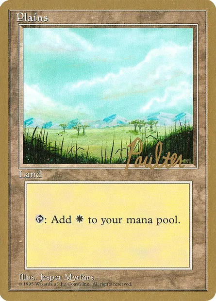 Plains, Magic card PTC pp365 — Pro Tour Collector Set set