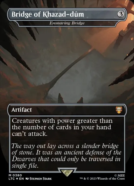 Piègepont, carte Magic LTC 380 — extension Tales of Middle-earth Commander