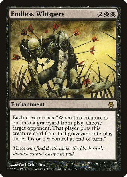 Endless Whispers, Magic card 5DN 49 — Fifth Dawn set