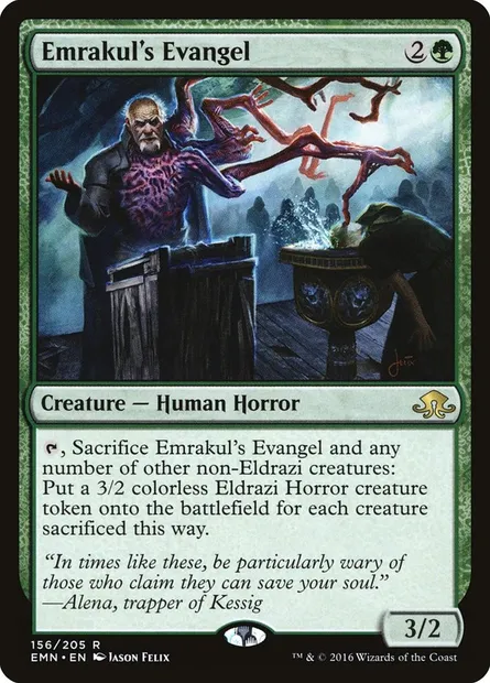 Emrakul's Evangel, Magic card EMN 156 — Eldritch Moon set
