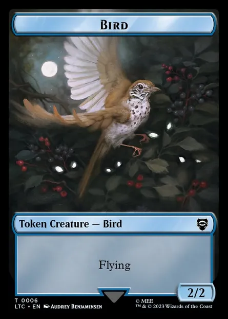 Bird, Magic card TLTC 6 — Tales of Middle-earth Commander Tokens set