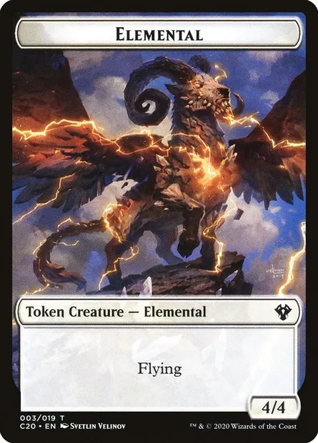 Elemental, carte Magic TC20 3 — extension Commander 2020 Tokens