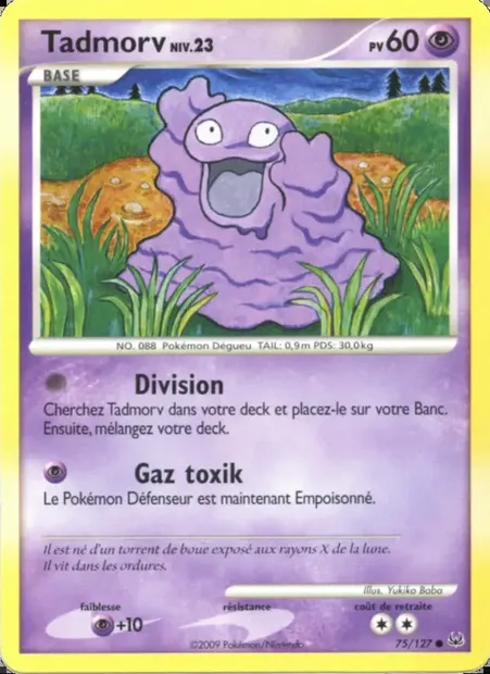 Tadmorv, carte Pokémon PL 75 — extension Platine