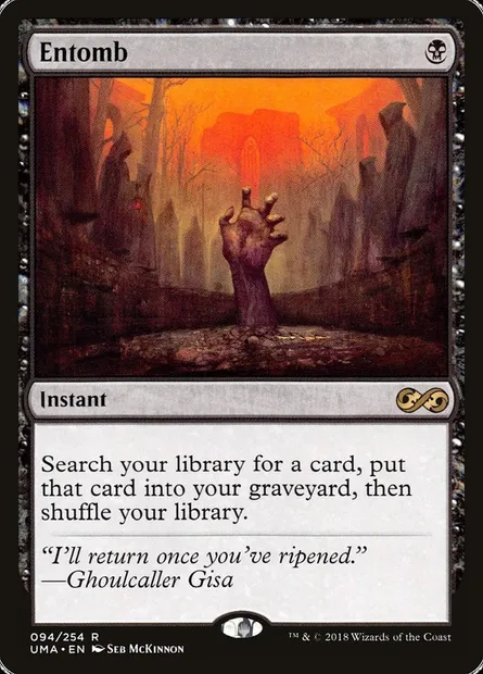 Entomb, Magic card UMA 94 — Ultimate Masters set