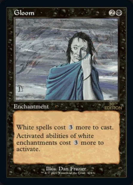 Gloom, Magic card 30A 404 — 30th Anniversary Edition set