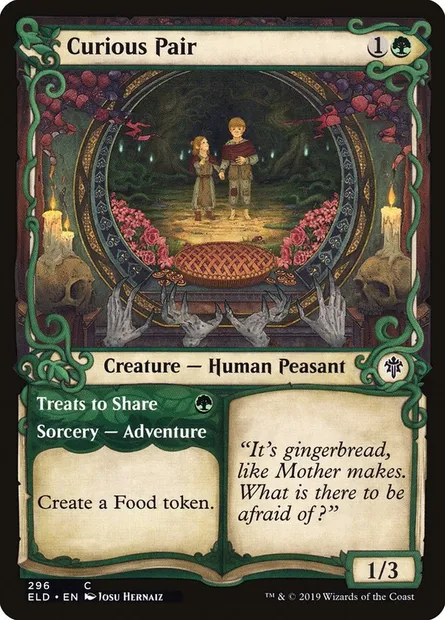 Curious Pair // Treats to Share, Magic card ELD 296 — Throne of Eldraine set