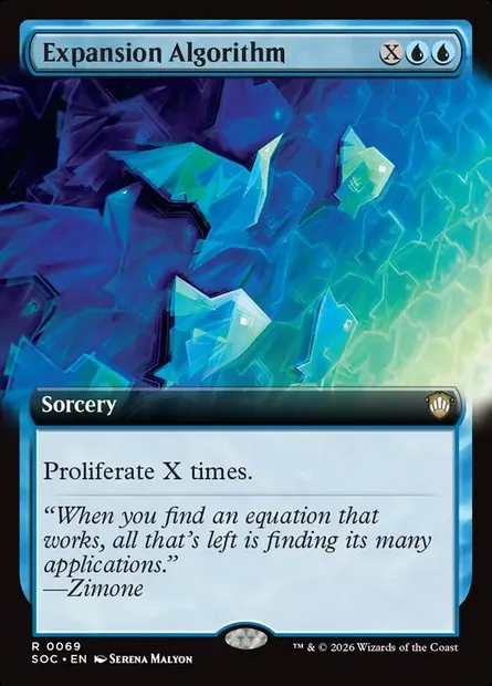Expansion Algorithm, Magic card SOC 69 — Secrets of Strixhaven Commander set