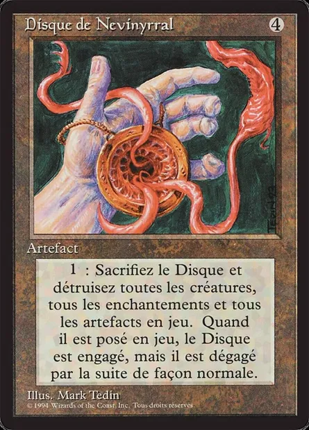 Disque de Nevinyrral, carte Magic FBB 267 — extension Foreign Black Border