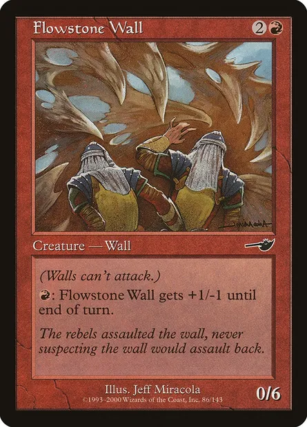 Flowstone Wall, Magic card NEM 86 — Nemesis set