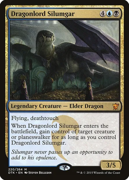 Dragonlord Silumgar, Magic card DTK 220 — Dragons of Tarkir set