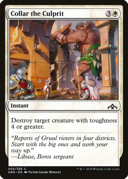 Collar the Culprit, Magic card GRN 5 — Guilds of Ravnica set