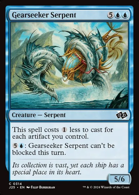 Gearseeker Serpent, Magic card J25 314 — Foundations Jumpstart set
